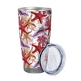 thumbnail image 2 of Gaeub Coral Reef Print 20-Ounce Stainless Steel Car Cup,Tumblers Cups with Lids and Straw,Coffee Cups for Adults Kids Home Car Office School Travel Party-Without Straw, 2 of 8