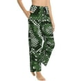 thumbnail image 2 of Daiia Green Snakeskin Women's Sleep Pant with Pockets and Drawstring,Pajama Pants-Medium, 2 of 9