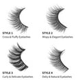 thumbnail image 3 of Mink Eyelashes - False Eyelashes 3 Pairs 6D Mink Lashes - Wispy Lashes Natural Look Faux Mink Eyelashes Dramatic Lashes Fluffy Cat Eye Reusable Lashes Pack Extension |002-0.6 inch, 3 of 15