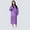 Purple, variant on Mchoice Women's Outdoor Travel Fashion Adult Raincoat Thick Transparent EVC Raincoat