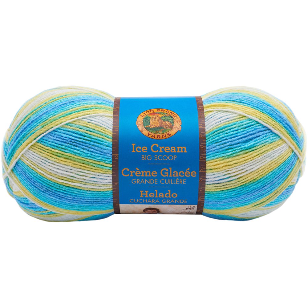 Lion Brand Ice Cream Big Scoop YarnLemon Swirl
