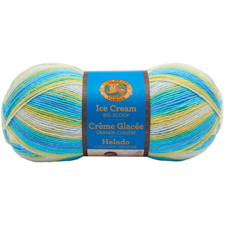 - Lion Brand Ice Cream Big Scoop Yarn-Lemon Swirl