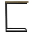 thumbnail image 3 of Skyler SOLID MANGO WOOD and Metal 18 inch Wide Rectangle Industrial C Side Table with Inlay in Natural, Fully Assembled, 3 of 4