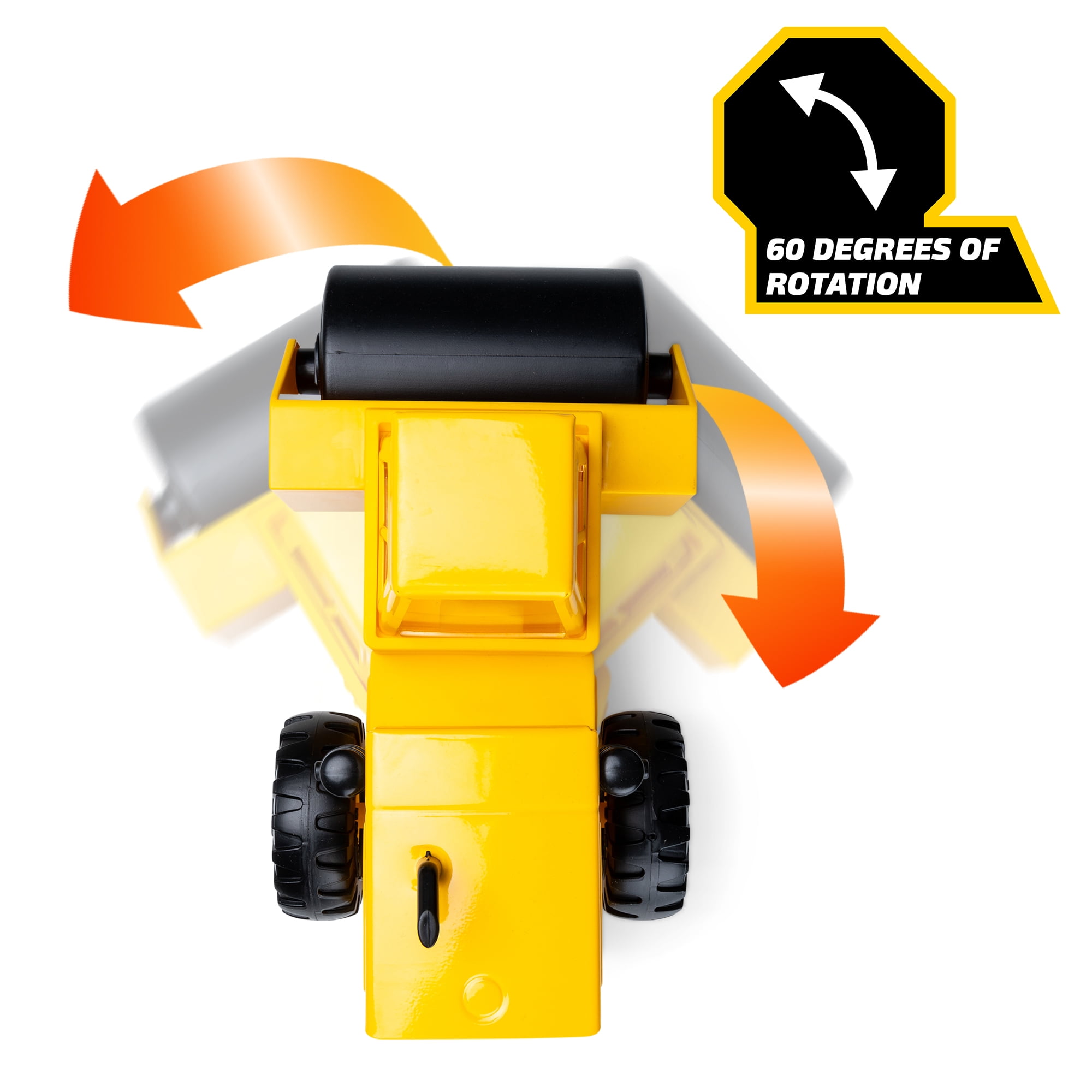 Tonka Steel Classics Steam Roller Play Vehicle, Made with Steel, Yellow Toy Truck, Boys and Girls,  Ages 3+,