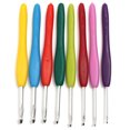 thumbnail image 4 of 16 Sizes Stainless Steel Crochet Hooks Kit Soft Grip Handles Sweatertool Gift, 4 of 6