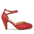 thumbnail image 2 of Chase & Chloe Women's T-Strap Mid-Heel Pumps with Adjustable Double Straps, 2 of 3