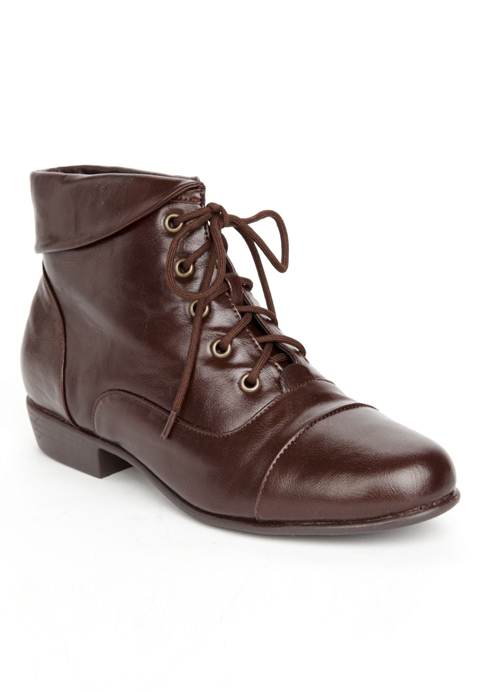 wide width lace up booties