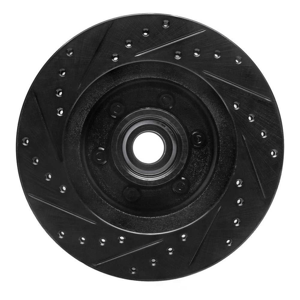 Dynamic Friction Company 633-40068R DFC Brake Rotor - Drilled And Slotted - Black