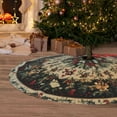 thumbnail image 6 of Christmas 48 Inch Christmas Tree Skirt Xmas Wreath Flowers Holly Leaves Winter Carpet Mat Funny Party Soft Cover Mat Decor Supplies for Xmas Halloween Decorations Occasion Farmhouse, 6 of 6