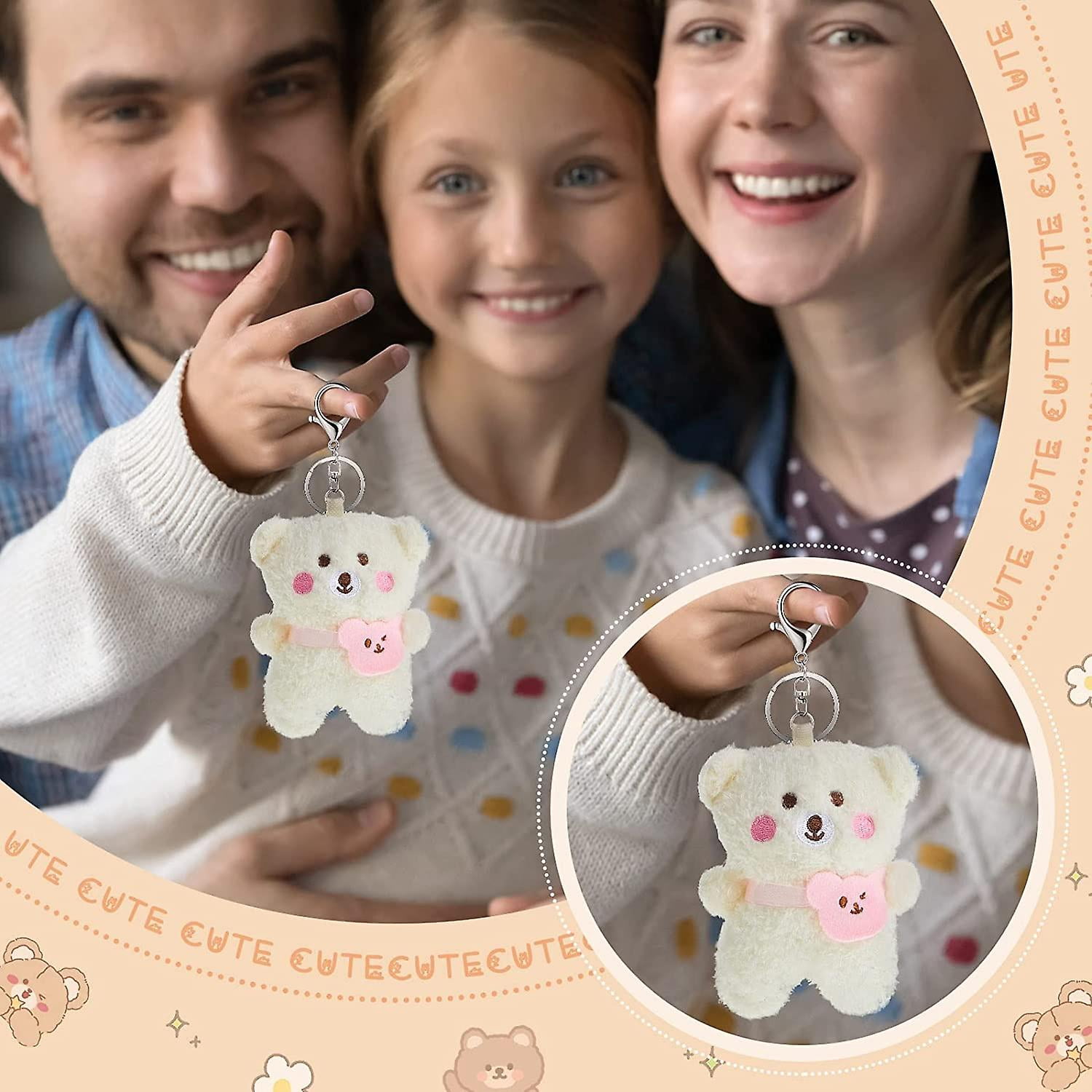 Llavero De Peluche Hipopótamo De 10 Cm – Colgante Súper Suave Para Mochilas Y Bolsos, Regalo De Cumpleaños Y Navidad