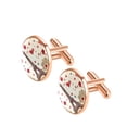 thumbnail image 2 of Valentine's Day Stainless Steel Men's Cufflinks for Dress Shirts – for Formal Occasions, 2 of 6