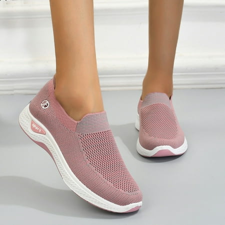 

CAICJ98 Shoes for Women Women s Rhinestones Bohemian Elastic Ankle Strap Beach Dressy Summer Flat Sandals Pink