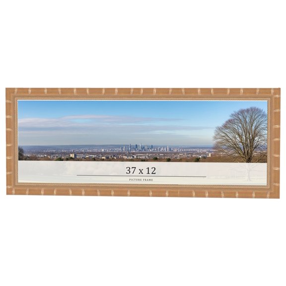 37x12 Frame Gold Real Wood Picture Frame Width 1.5 inches | Interior Frame Depth 0.5 inches |