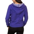 thumbnail image 3 of Alex + Abby Women's Funnel Neck Hoodie Pullover Sweatshirt Large Purple, 3 of 4