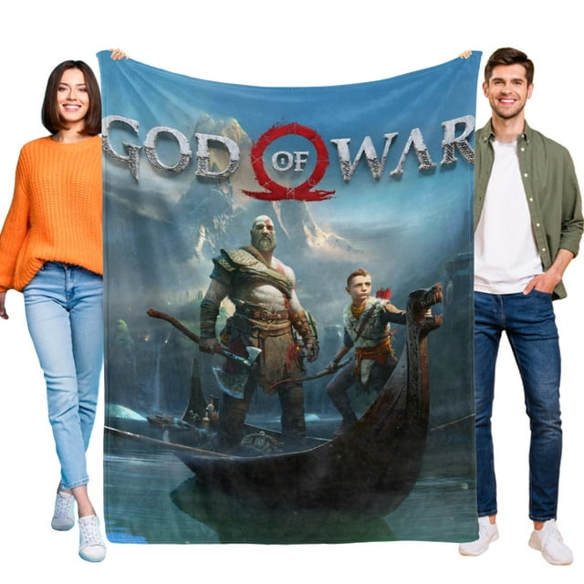 God of Wars anti-pilling, suave, ligera, esponjosa y acogedora de lujo para hogar y cocina – Perfecta para niños y adultos, 100 x 150 cm