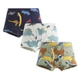 thumbnail image 1 of MIASHUI Caleçons Boxeurs pour Garçons Enfants sous-Vêtements Mignons à Imprimé en Coton Boxeurs Lot de 3, Rose, 2-3 Ans, 1 of 2