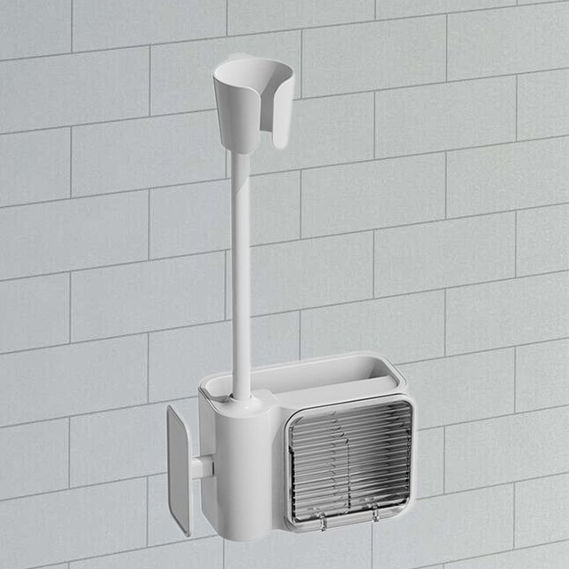 Soporte para secador de pelo, soporte para secador de pelo, organizador manos libres montado en la pared, soporte para secador de pelo, cuidado de la