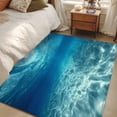 thumbnail image 4 of Summer Sea Area Rugs 3x5 ft Underwater Blue Ombre Ocean Waves Seascape Sand Washable Rug Non Slip Indoor Carpet Absorbent Floor Mat for Living Room Bedroom Dining Room, 4 of 9