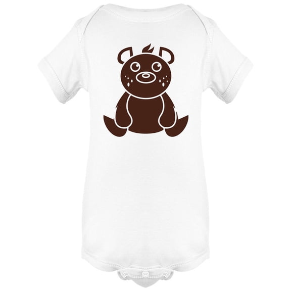 Funny Panda Silhouette Bodysuit Infant -Image by Shutterstock, 6 Months
