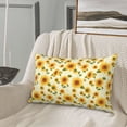 thumbnail image 5 of Daiia European-style Pattern Sunflower Bedding Waterproof Pillow Protector Zippered Queen – Bed Bug Proof Pillow Encasement-20"x30", 5 of 6
