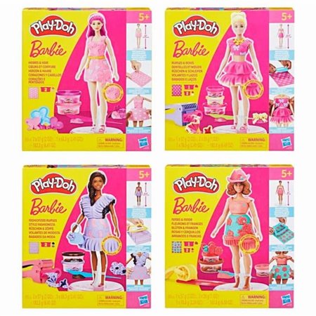 Hasbro HSBG1354 Play-Doh Designer Dolls Assortment Barbie - 6 Piece