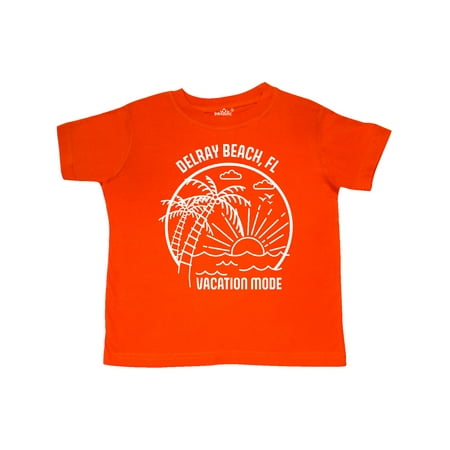 

Inktastic Summer Vacation Mode Delray Beach Florida Gift Toddler Boy or Toddler Girl T-Shirt