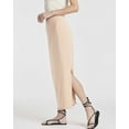 thumbnail image 4 of 3 Pack: Women's Ribbed High Waisted Maxi Skirt With Side Slit - Casual Long Pencil Skirt, 4 of 6