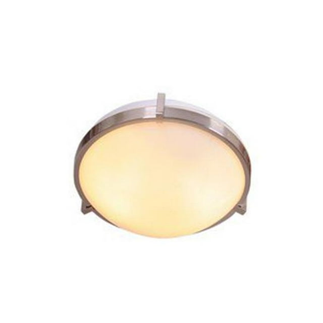 Design House 570937 Eastport Ceiling Mount 2-Light Fixture, Satin Nickel
