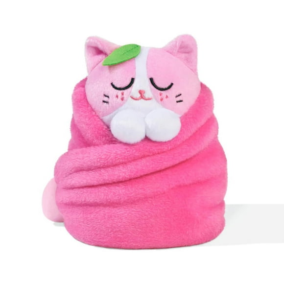 Purritos 7 Inch Plush cat in Blanket Strawberry