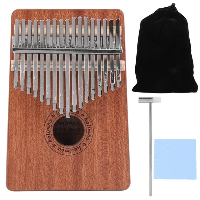 Con Hammer 17-Tone Kalimba, Thumb Piano, Para Estudio Para Principiantes Para Puesta En Escena Para Profesionales Ccdes Finger Harp