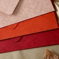 thumbnail image 3 of 9 sobres, 30 hojas de papel, 16,5 x 11 cm/21 x 14,8 cm, rosa, naranja y rojo, sobres para tarjetas de invitación, 3 of 5