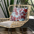 thumbnail image 2 of Amrita Sen Flying Floral Paisley Throw Pillow with Removable Cover in Sky Blue Red Purple 18x18, 2 of 5