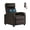 Brown, variant on BIQWBIC Single Recliner Sofa Massage Recliner Chair Living Room Sofa Reading Chair Home Theater Seating Modern Chair Easy Lounge PU Leather Padded Seat Backrest Black, 39.8 x 27 x 34 inches