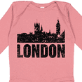 thumbnail image 4 of Inktastic London England City Skyline with Grunge Boys or Girls Long Sleeve Baby Bodysuit, 4 of 5
