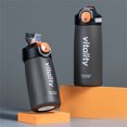 thumbnail image 4 of Copa de vacío Botella Senderismo Viaje Termal Hervidor Aislado Capas Doble Capas Tapa de acero inoxidable Bebida Taza De Café Fitness Negro sidaley HA011380-02B, 4 of 7