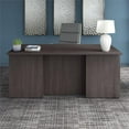 thumbnail image 2 of Pemberly Row 72W x 36D Executive Desk in Storm Gray - Engineered Wood, 2 of 7