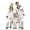 Silver, variant on HNMKIU Father Son Matching Christmas Pajamas Family Sleepwear Sets Long Sleeve Silk Like Loungewear Outfit for Parents Kids Holiday Cozy Nightwear