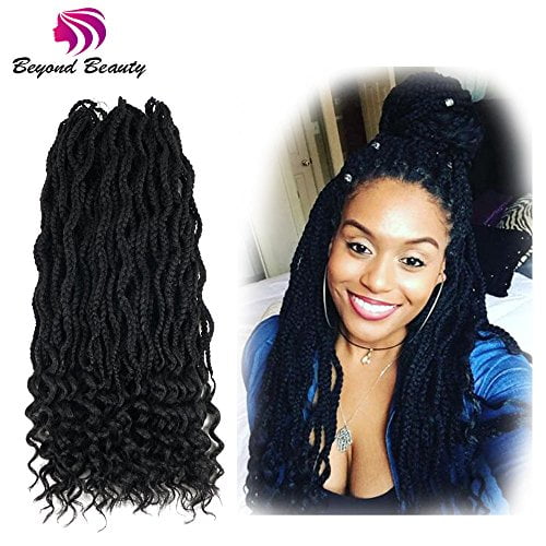 Goddess Box Braids Crochet Braids Hair With Curly Ends Synthetic Kanekalon Fiber Braiding Hair 24 Inch 6packs Lot 1b Walmart Canada