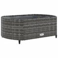 thumbnail image 3 of vidaXL 9 Piece Garden Sofa Set with Cushions Grey Poly Rattan, 3 of 5