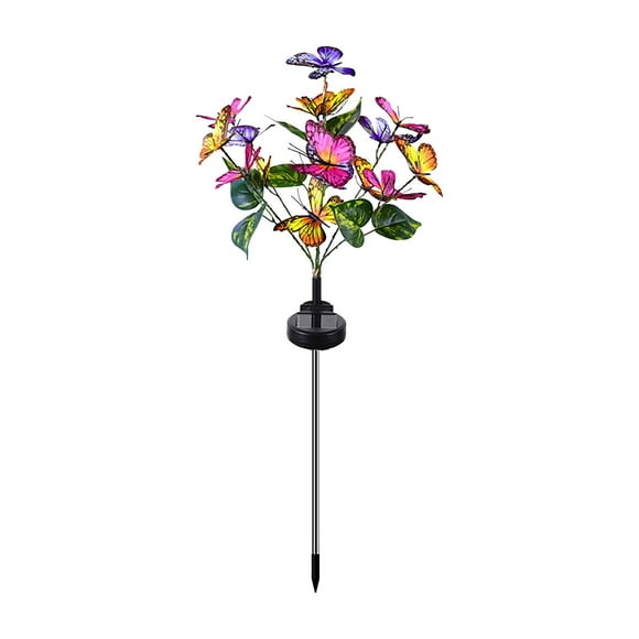 Lamp Clearance Courtyard Lamp Four Color Butterfly Flower Garden Lamp Garden Decorative Floor Lamp on Sale Garden Decor Pink