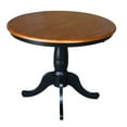 thumbnail image 2 of International Concepts 36" Round Table in Black and Soft Cherry, 2 of 5