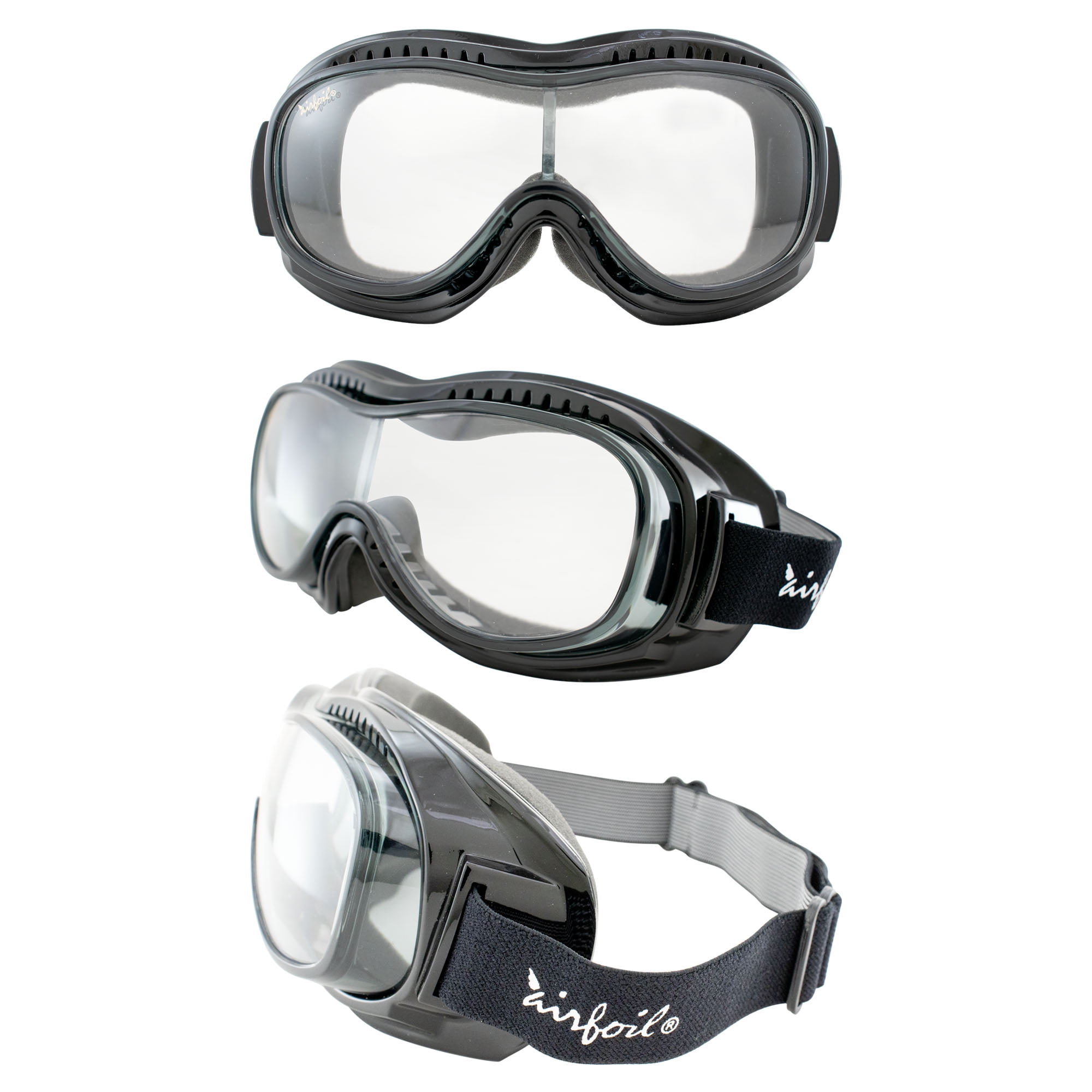 Pacific Coast Airfoil Day2Nite Goggles Black Frame with Photochromatic Lens