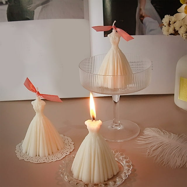 TUWABEII Regalos de San Valentín Boda de Ensueño Traje de Novia Vela de Aromaterapia Regalo de Tanabata Confesión Caja de Regalo de Compañero de Boda Adornos de Dormitorio Regalos para Mujeres