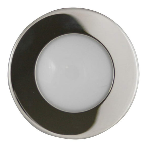 Manufacturers' Select ITC Round LED Hardtop/Spreader Light - Watertight RV or Boat LED Utility Light with Stainless Steel Bezel (69660B-SS) (X0029B700H)