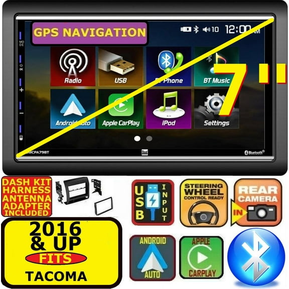 FOR 2016 & UP TACOMA GPS NAVIGATION SYSTEM BLUETOOTH APPLE CARPLAY RADIO STEREO