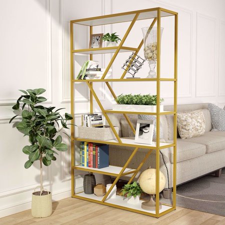 Tribesigns 7-Tier Open Bookshelf, Modern Etagere Bookcase Display Shelf Organizer with 7 Shelves