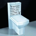 thumbnail image 4 of Toilet Rules Bathroom Removable Wall Sticker Vinyl Art Decals DIY Home Decor, 4 of 6