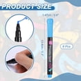 thumbnail image 2 of Uxcell Liquid Chalk Markers, 6Pcs Whiteboard Markers Fine Tip Dry Wipe Pens Colorful Wet Erase Chalk for Whiteboard LED Note Board Blackboard Planning Glass, Blue, 2 of 6
