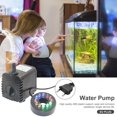 thumbnail image 3 of Bomba de agua sumergible DQrwqpou 8W 600L/H acuario con 12 luces LED Enchufe europeo, 3 of 9
