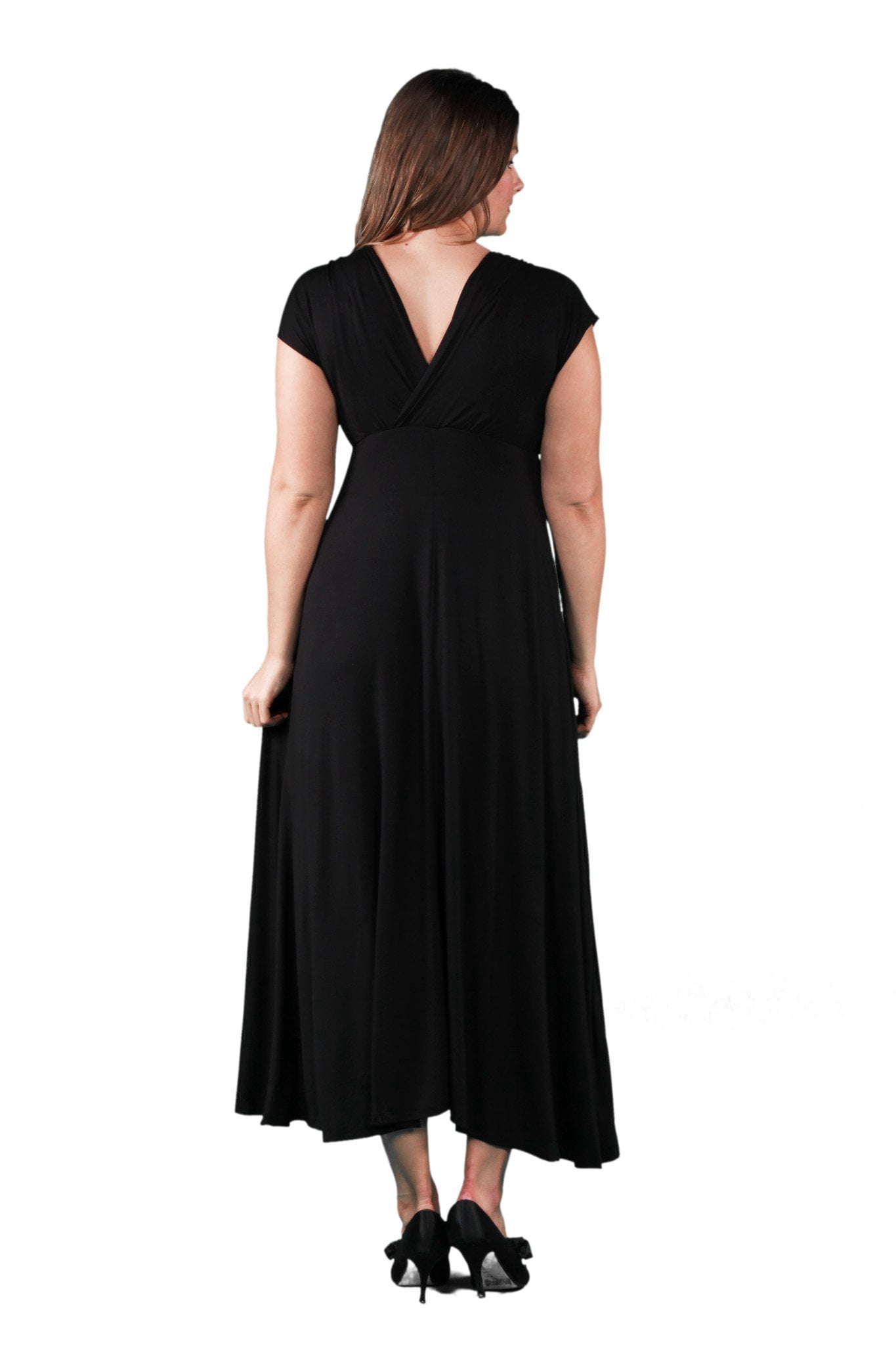 Women's Plus Faux Wrap Maxi Dress